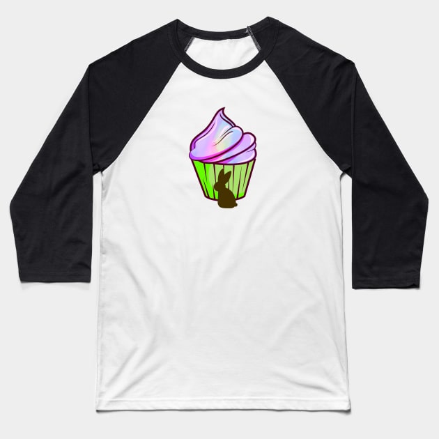 Rainbow Cake (Black Rabbit Edition) Baseball T-Shirt by BlissingsOnBlessings